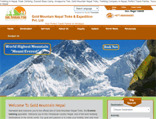 Tablet Screenshot of mountainnepaltrek.com